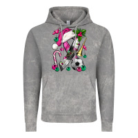 Cloud Rock Pink Christmas Breast Cancer Ribbon Soccer Vintage Hoodie - BundleAndBundleShop