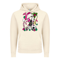 Vintage Artic Pink Christmas Breast Cancer Ribbon Soccer Vintage Hoodie - BundleAndBundleShop