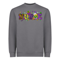 Storm Mardi Gras Day Nurse Heavyweight Sweatshirt - NancyCooperArtShop