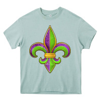 Arona mardi gras fleur de lis leopard Heavy Core Tee - Jasminsmagicworld
