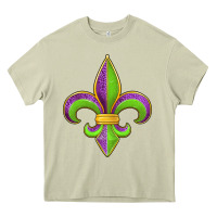 Mossy mardi gras fleur de lis leopard Heavy Core Tee - Jasminsmagicworld