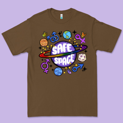Safe Space Premium Tee Designed By Maliassmallbusiness