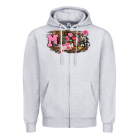 Heather Grey Mother's Day mama Zipper Hoodie - CowGirlArtShop