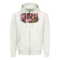 Oatmeal Heather Mother's Day mama Zipper Hoodie - CowGirlArtShop