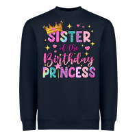 Navy sister of the birthday princess Heavyweight Sweatshirt - NancyCooperArtShop