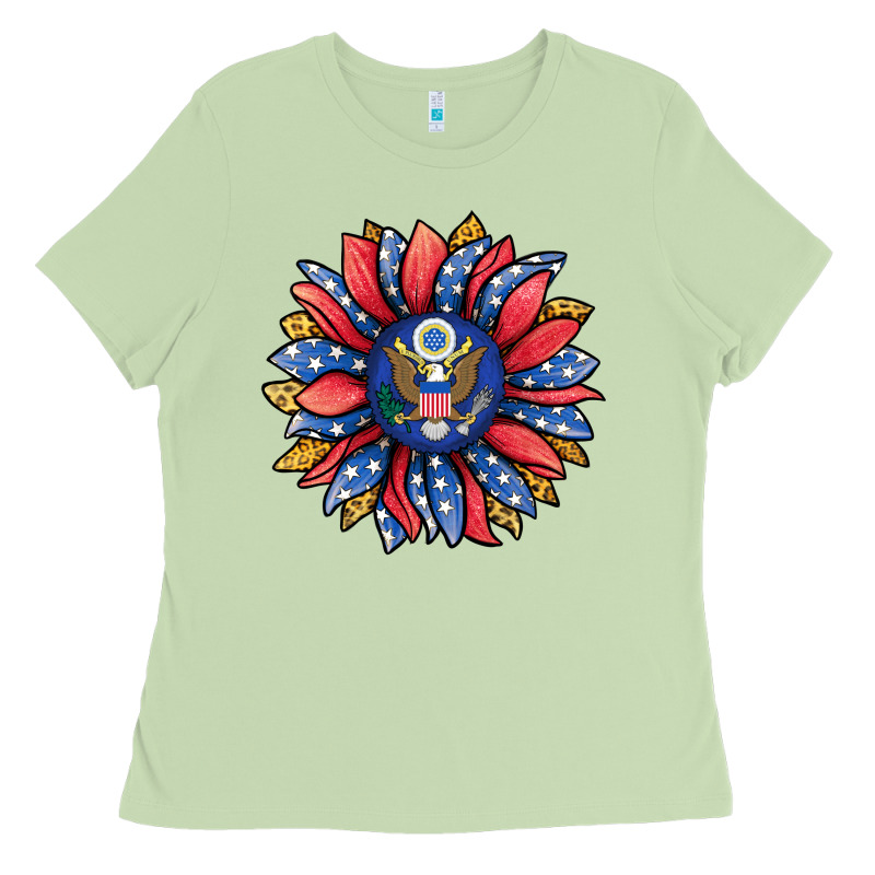 American Sunflower Ladies Tee by Jasminsmagicworld | Teevron