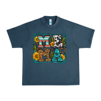 Midnight Navy western leopard mema Urban Heavy Tee - LillyAllenDesigns