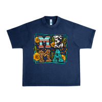 Navy western leopard mema Urban Heavy Tee - LillyAllenDesigns
