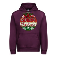 Mauve Wine merry christmas Urban Hoodie - CowhideDigitalArt