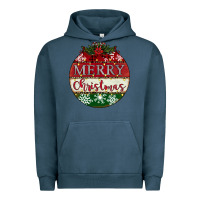 Pigment Midnight Navy merry christmas Urban Hoodie - CowhideDigitalArt