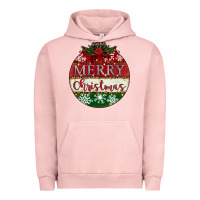 Pigment Salmon merry christmas Urban Hoodie - CowhideDigitalArt