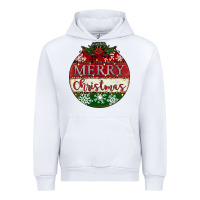White merry christmas Urban Hoodie - CowhideDigitalArt