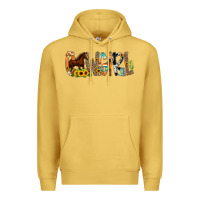 Antique Gold Cowgirl Horse Min Premium Hoodie - CowCowDesign