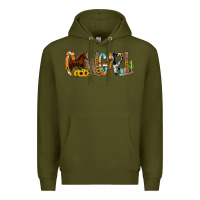 Army Green Cowgirl Horse Min Premium Hoodie - CowCowDesign