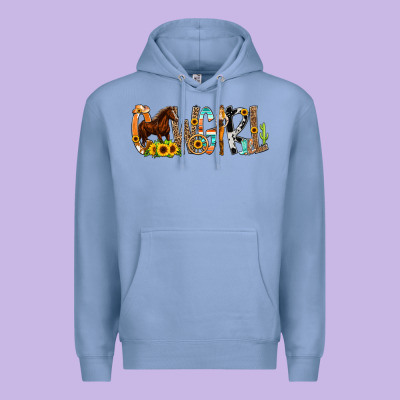 Cowgirl Horse Min Premium Hoodie Designed By Cowcowdesign