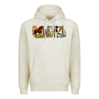 Oatmeal Heather Cowgirl Horse Min Premium Hoodie - CowCowDesign