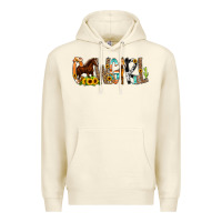 Sandshell Cowgirl Horse Min Premium Hoodie - CowCowDesign