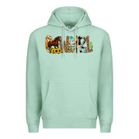Seafoam Cowgirl Horse Min Premium Hoodie - CowCowDesign
