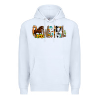 White Cowgirl Horse Min Premium Hoodie - CowCowDesign