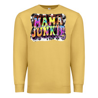 Antique Gold Mama junkie Mother's Day Premium Sweatshirt - FaDigitalArtStudio