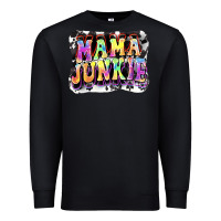 Black Mama junkie Mother's Day Premium Sweatshirt - FaDigitalArtStudio