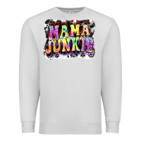 Dove Grey Mama junkie Mother's Day Premium Sweatshirt - FaDigitalArtStudio