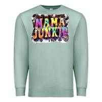 Seafoam Mama junkie Mother's Day Premium Sweatshirt - FaDigitalArtStudio