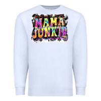 White Mama junkie Mother's Day Premium Sweatshirt - FaDigitalArtStudio