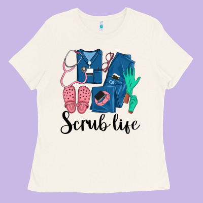 Scrub Life Nurse Ladies Tee Designed By Lillyallendesigns