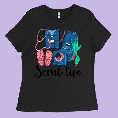 Scrub Life Nurse Ladies Tee Designed By Lillyallendesigns