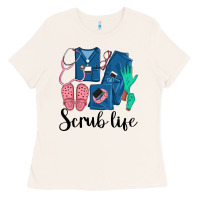 Bone Scrub Life Nurse Ladies Tee - LillyAllenDesigns