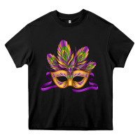 Black mardi gras carnival mask Heavy Core Tee - Jasminsmagicworld