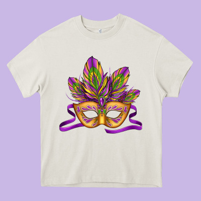 Mardi Gras Carnival Mask Heavy Core Tee Designed By Jasminsmagicworld