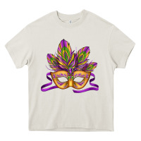 Cream mardi gras carnival mask Heavy Core Tee - Jasminsmagicworld