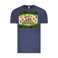 Vintage Denim just a girl who loves christmas tumbler Vintage Tee - BundleAndBundleShop