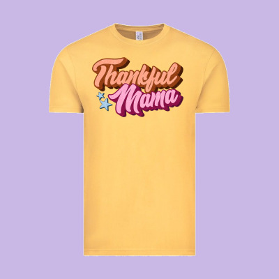 Thankful Mama Vintage Tee Designed By Jahusdesignshop
