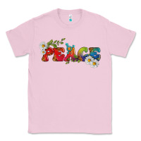 Bubblegum Pink Lgbtq Peace With Daisy Classic Tee - BundleAndBundleShop