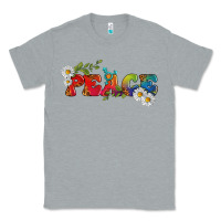Heather Grey Lgbtq Peace With Daisy Classic Tee - BundleAndBundleShop