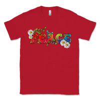 Red Lgbtq Peace With Daisy Classic Tee - BundleAndBundleShop