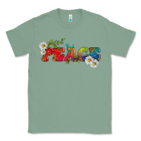 Sage Lgbtq Peace With Daisy Classic Tee - BundleAndBundleShop