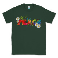 Sports Green Lgbtq Peace With Daisy Classic Tee - BundleAndBundleShop