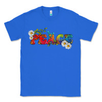 True Royal Lgbtq Peace With Daisy Classic Tee - BundleAndBundleShop