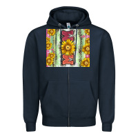 Navy Mom leopard Zipper Hoodie - CowGirlArtShop