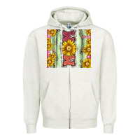 Oatmeal Heather Mom leopard Zipper Hoodie - CowGirlArtShop
