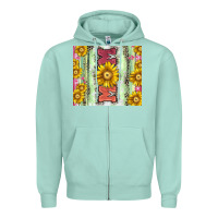 Seafoam Mom leopard Zipper Hoodie - CowGirlArtShop
