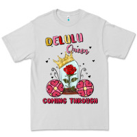 Dove Grey delulu queen coming through Premium Tee - MaliasSmallBusiness