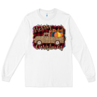 White Merry Christmas Truck Long Sleeve Tee - Bettercallsaul