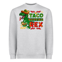 Heather Grey Tacosaurus Rex Heavyweight Sweatshirt - texasbilliewilder