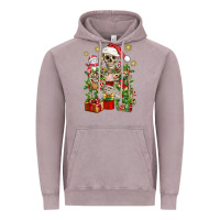 Vintage Zinc Skeleton Christmas Element Snowman Awda Vintage Hoodie - BundleAndBundleShop