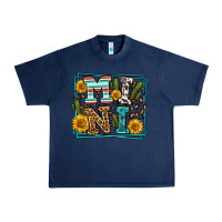 Navy western leopard mini Urban Heavy Tee - LillyAllenDesigns